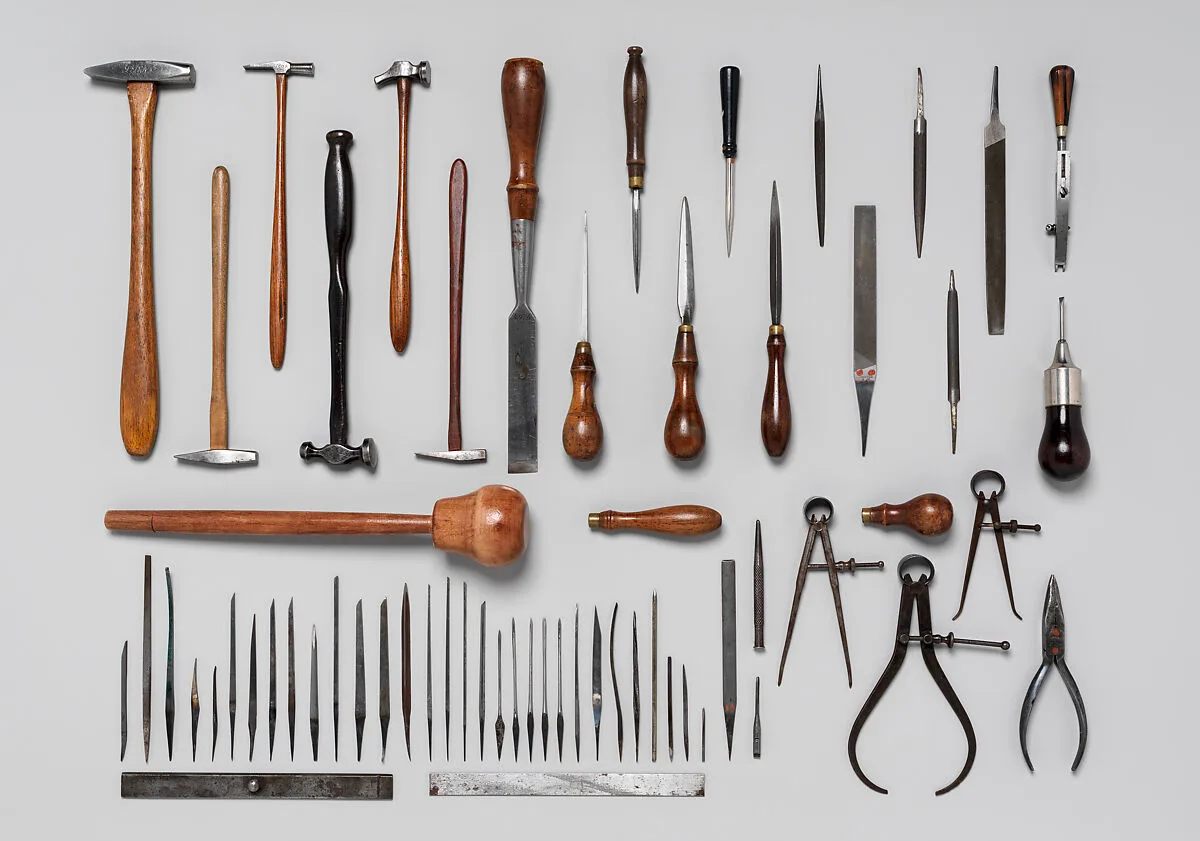 Set of Sixty-Two Engraving Tools of Louis D. Nimschke (1832–1904) — Louis Daniel Nimschke
