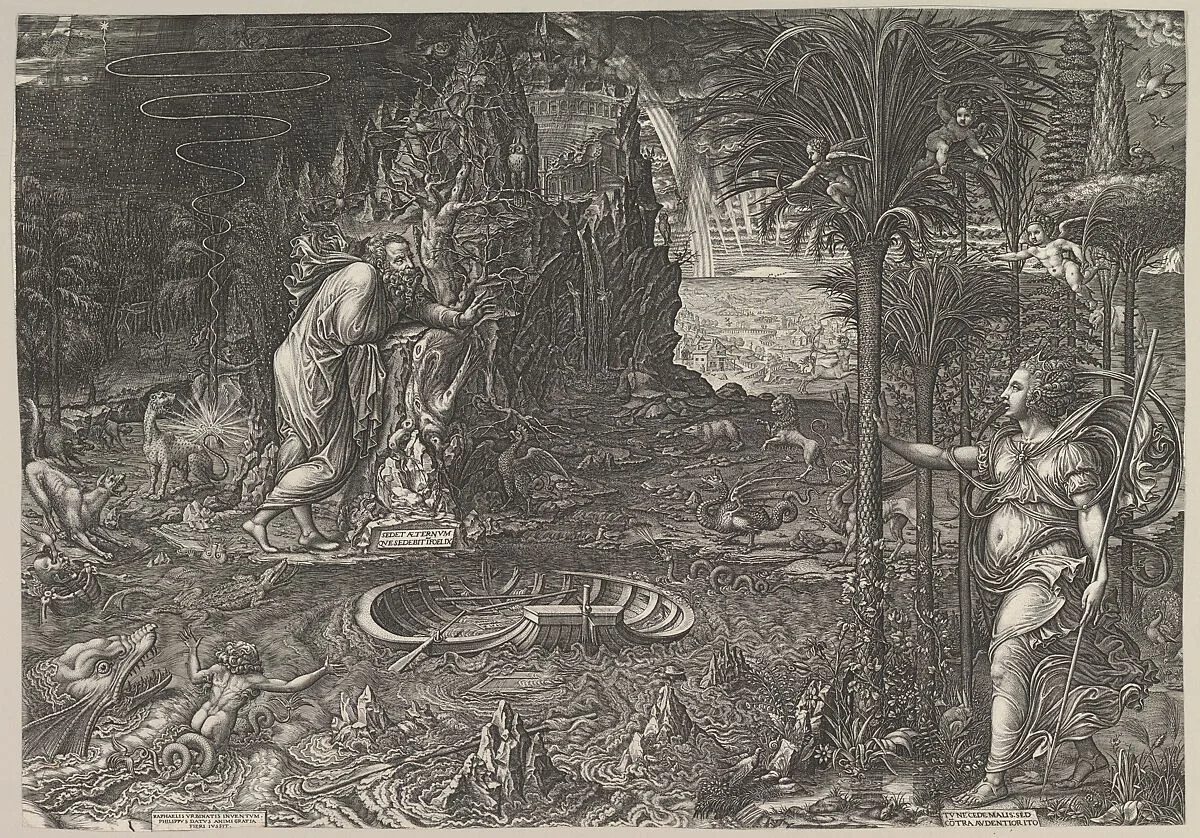 Allegory of Life — Raphael (Raffaello Sanzio or Santi)|Giorgio Ghisi