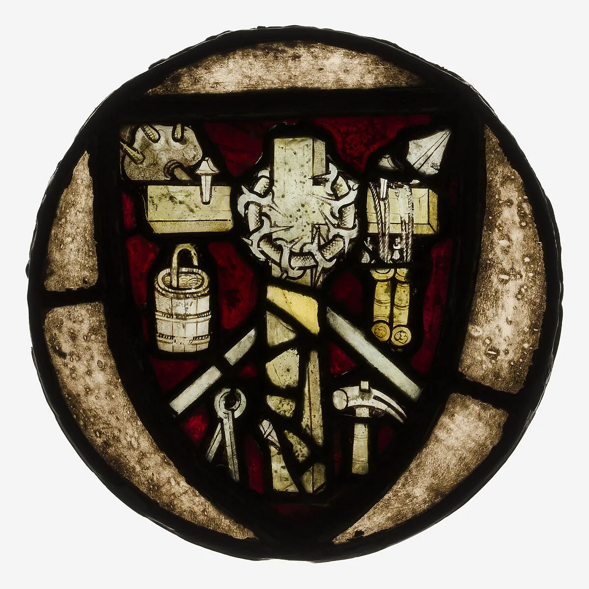 Roundel with Intruments of the Passion — Unknown