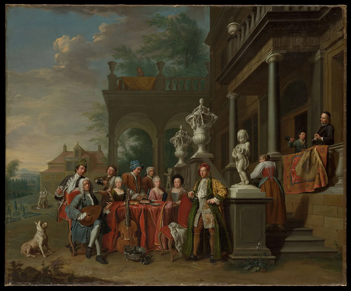 A Musical Gathering at the Court of the Elector Karl Albrecht of Bavaria — Peter Jacob Horemans