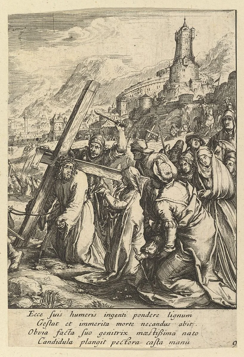Christ Carrying the Cross, from "The Passion of Christ" — Hendrick Goltzius|Nicolas Cochin|Jean I Leblond