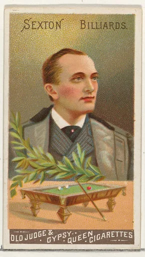 Sexton, Billiards, from the Goodwin Champion series for Old Judge and Gypsy Queen Cigarettes