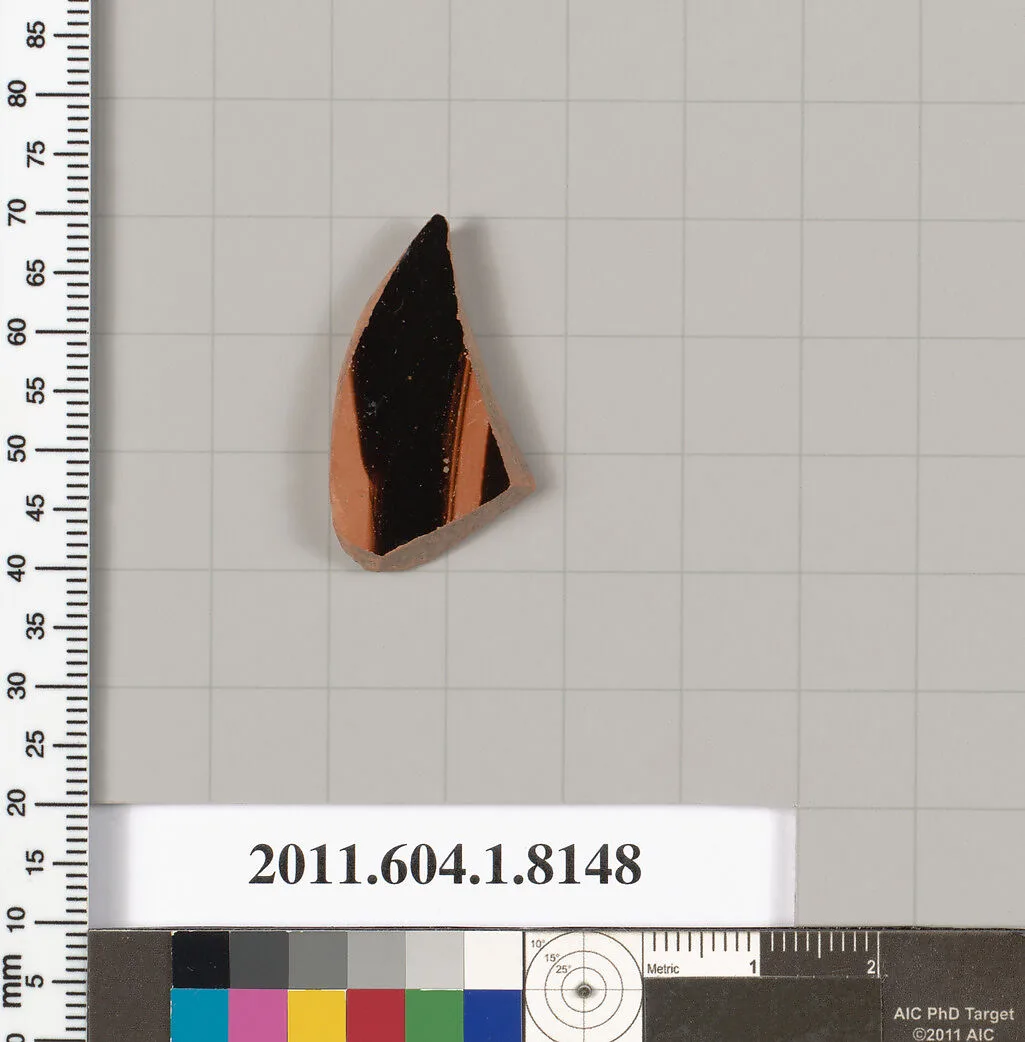 Terracotta fragment of a kylix (drinking cup) — Unknown