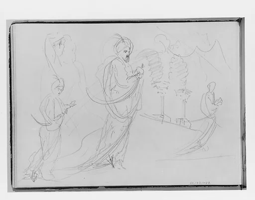 Man Carrying a Sword (from Switzerland 1870 Sketchbook)