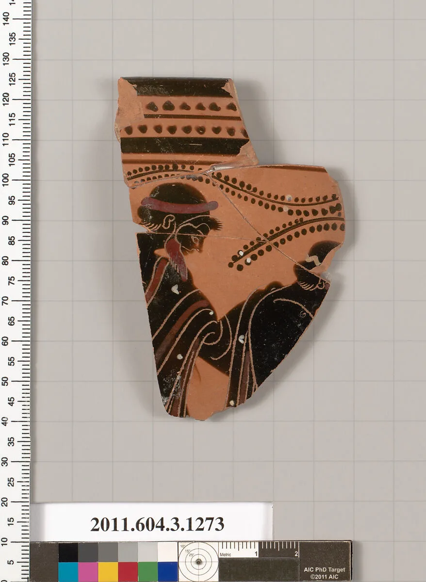 Terracotta rim fragment of a skyphos (deep drinking cup) — Unknown