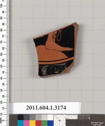 Terracotta fragment of a kylix (drinking cup)