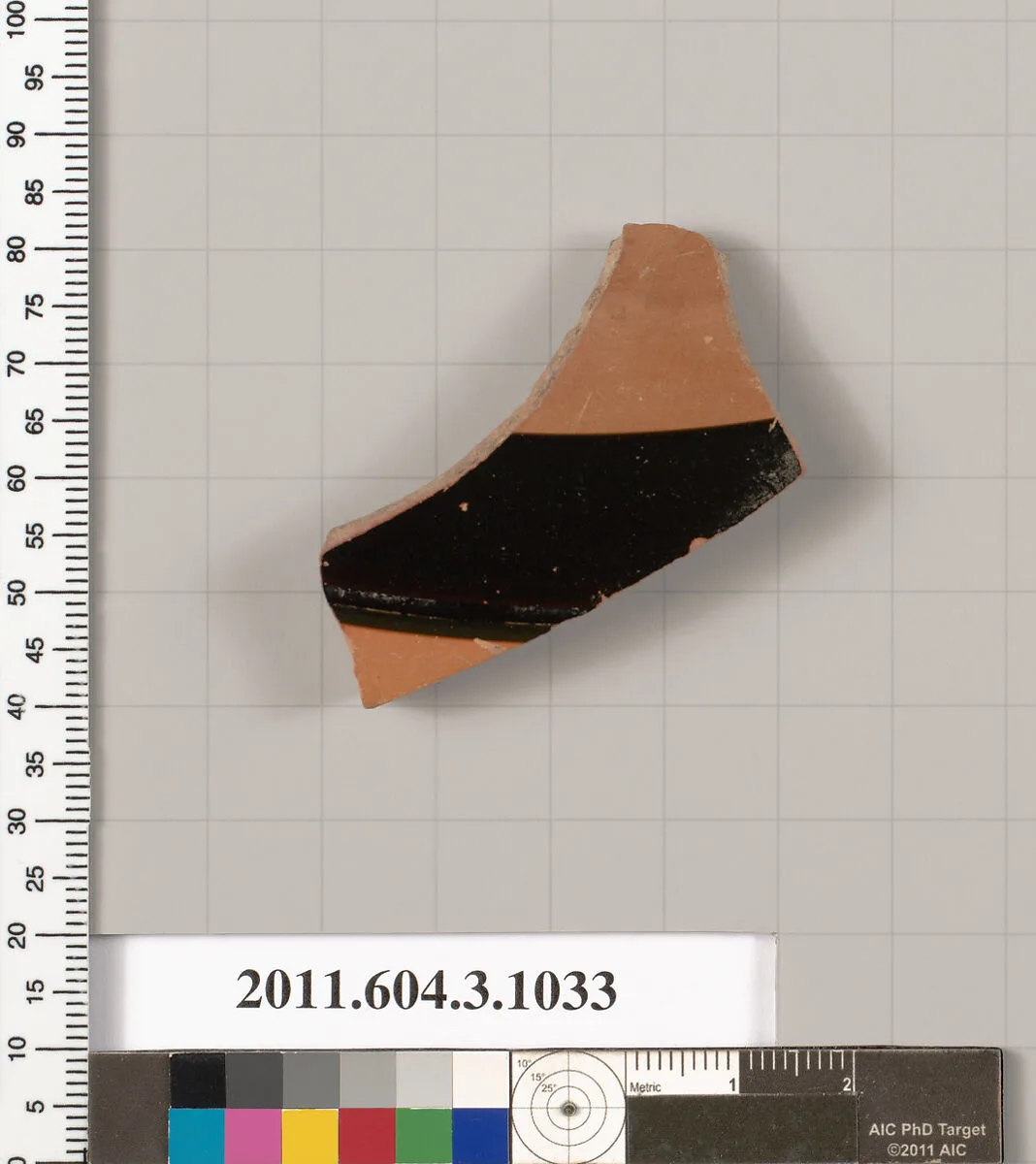 Terracotta fragment of a phiale (libation bowl) — Unknown