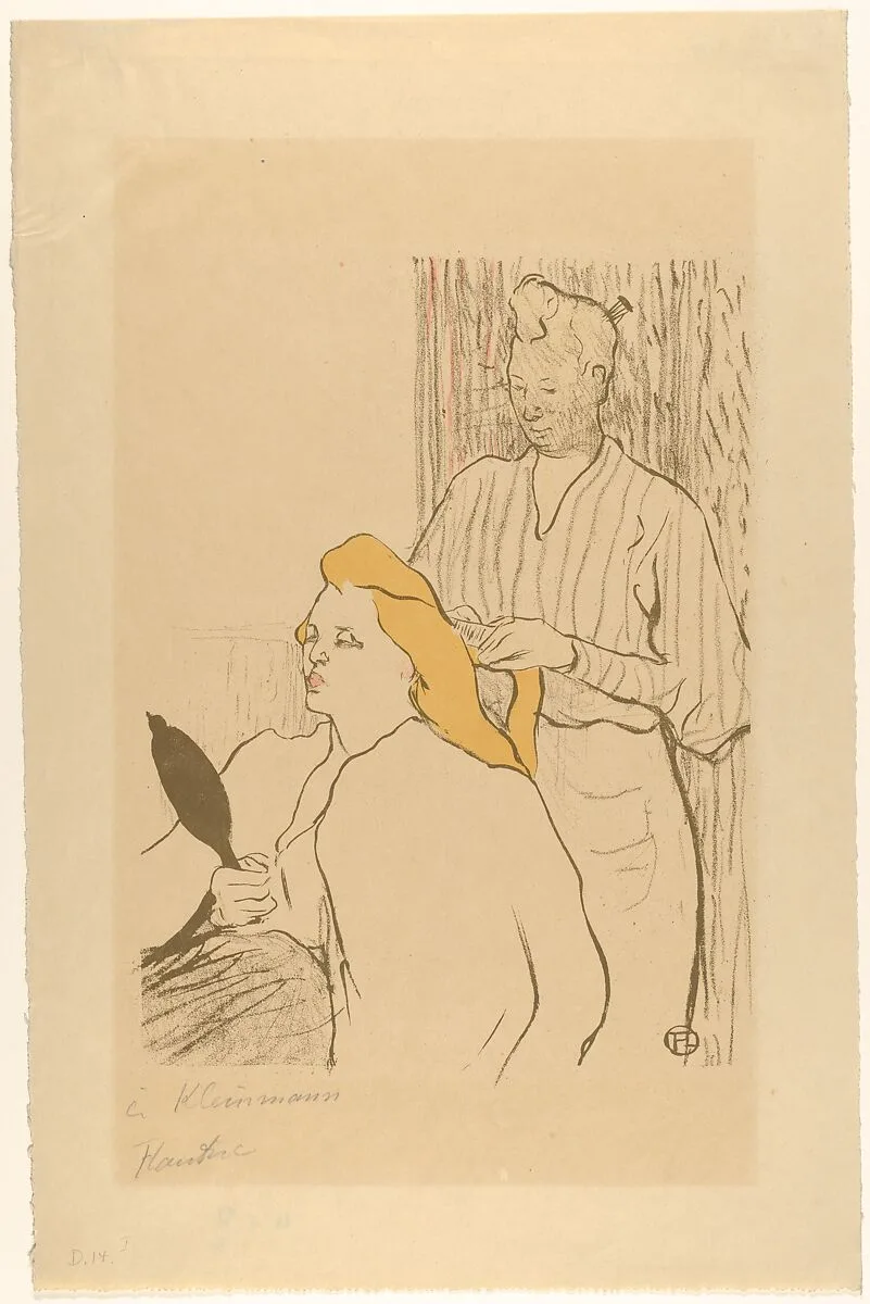 The Coiffure (Playbill for the Théâtre Libre) — Henri de Toulouse-Lautrec|Edouard Kleinmann|Eugène Verneau|Théâtre Libre