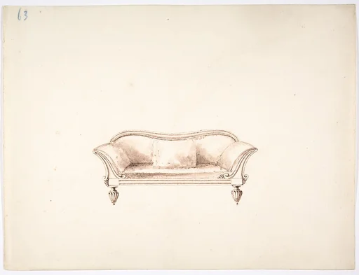 Design for a Sofa with Wing-like Arms