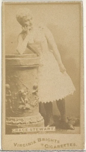 Grace Stewart, from the Actors and Actresses series (N45, Type 1) for Virginia Brights Cigarettes
