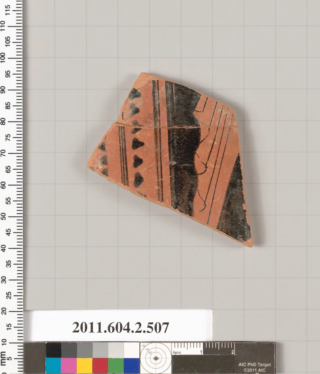 Terracotta fragment of a column-krater (bowl for mixing wine and water) — Unknown