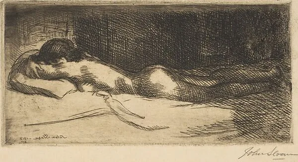 Prone Nude — John Sloan