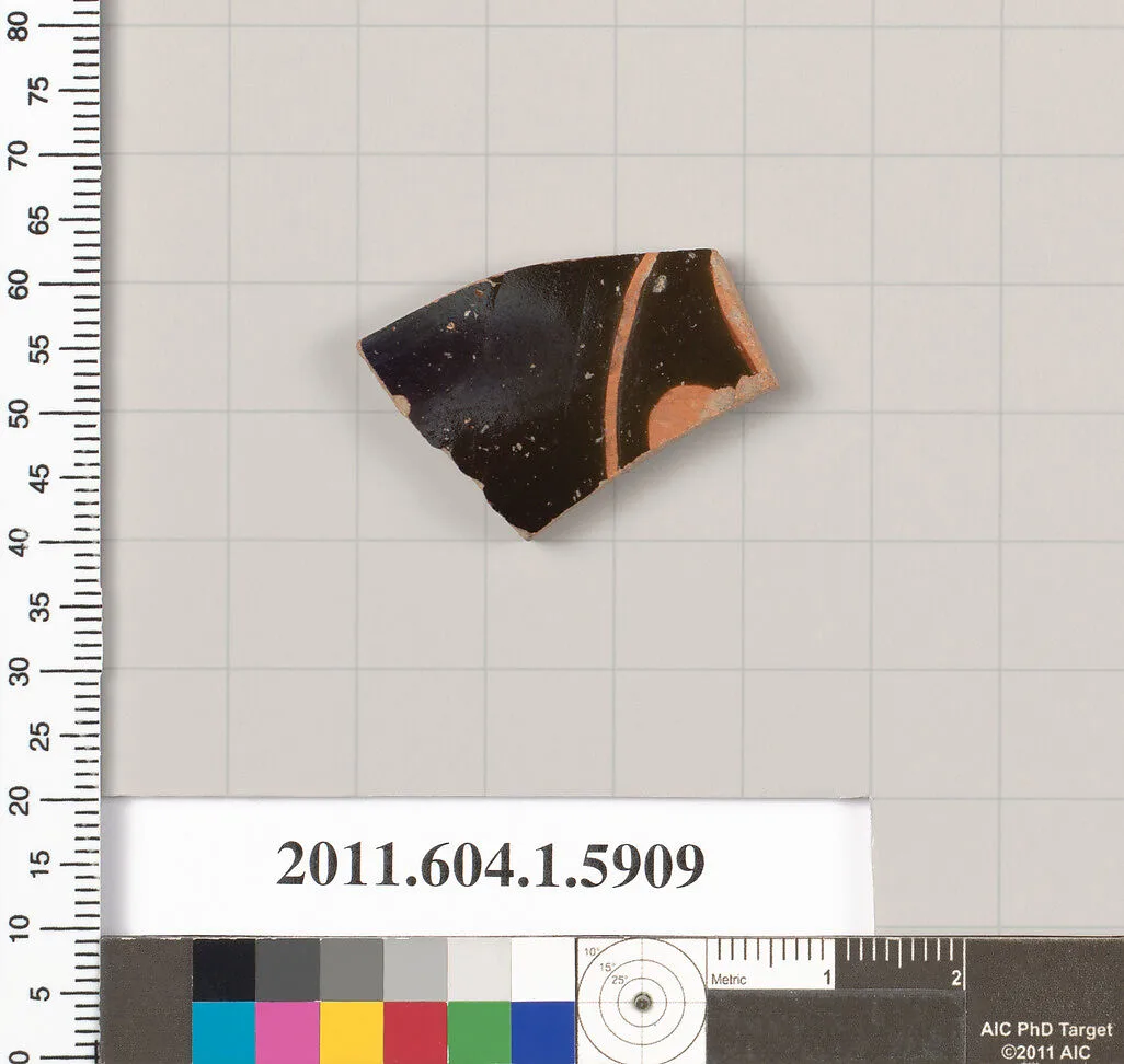 Terracotta fragment of a kylix (drinking cup) — Unknown