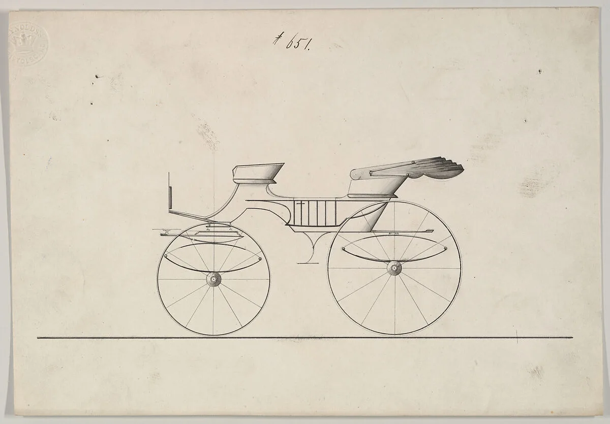 Design for Phaeton, no. 651 — Brewster & Co.