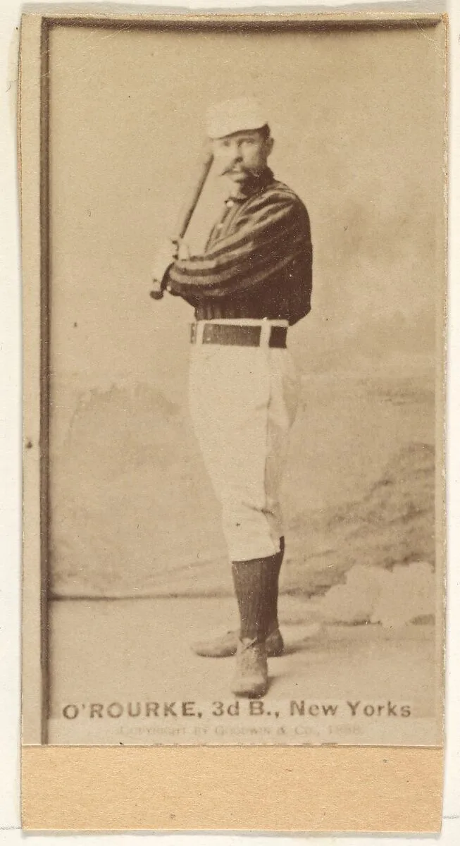 James Henry O'Rourke, 3rd Base, New York, from the Old Judge series (N172) for Old Judge Cigarettes — Goodwin & Company
