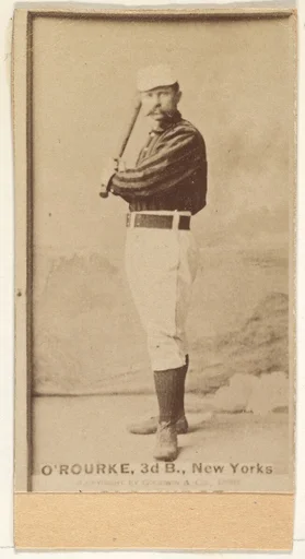 James Henry O'Rourke, 3rd Base, New York, from the Old Judge series (N172) for Old Judge Cigarettes