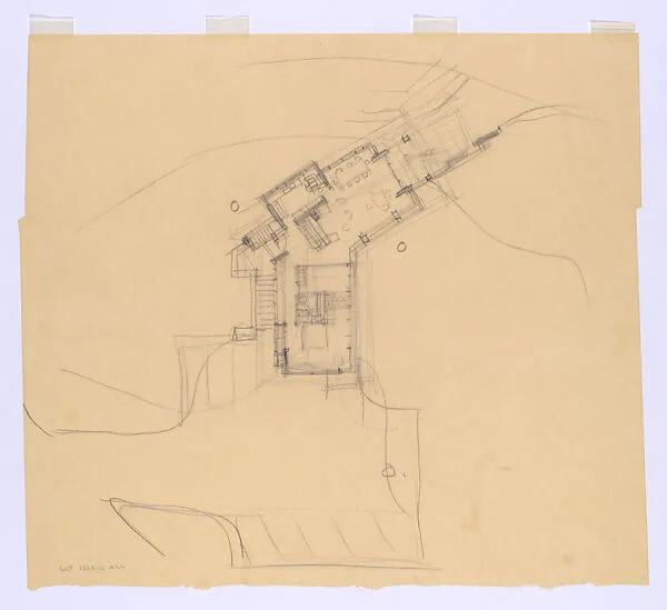 Preliminary Plan for Little House, Wayzata, Minnesota — Frank Lloyd Wright