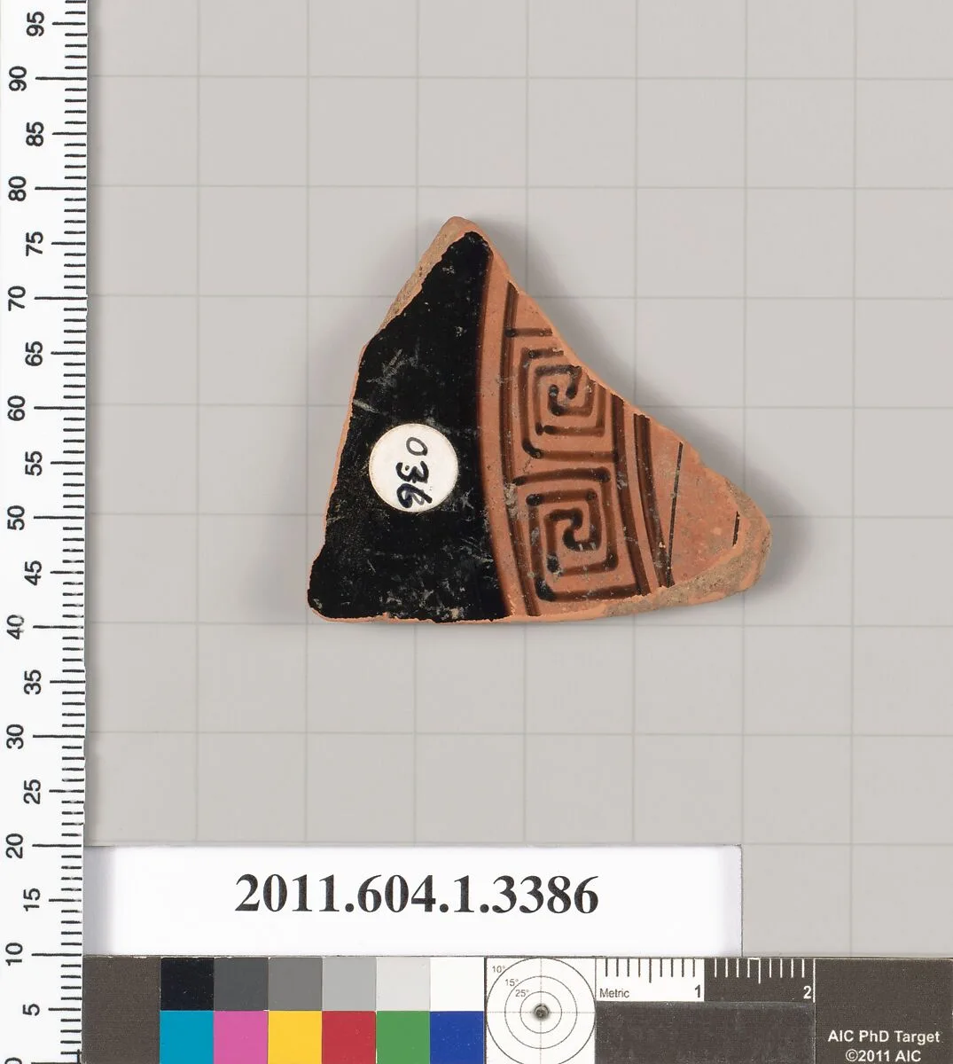 Terracotta fragment of a kylix (drinking cup) — Unknown