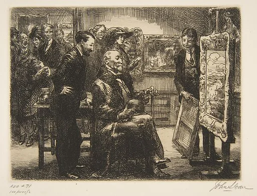 The Picture Buyer; from the series 'New York City Life'