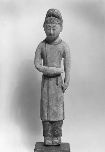 唐 彩繪泥塑男侍俑|Male attendant