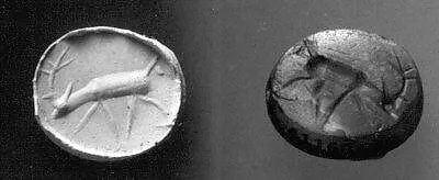 Stamp seal (scaraboid) with animal — Unknown