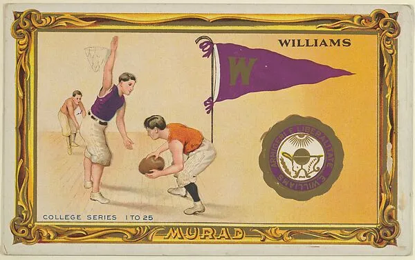Williams College, version two, part of the College Series cabinet cards (T6) — Murad Cigarettes