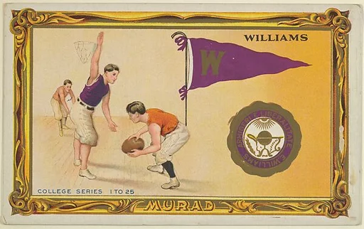 Williams College, version two, part of the College Series cabinet cards (T6)