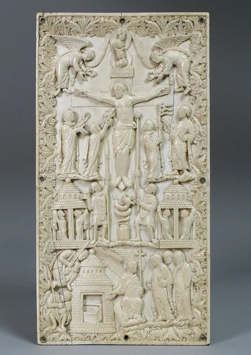 Plaque with the Crucifixion and the Holy Women at the Tomb
