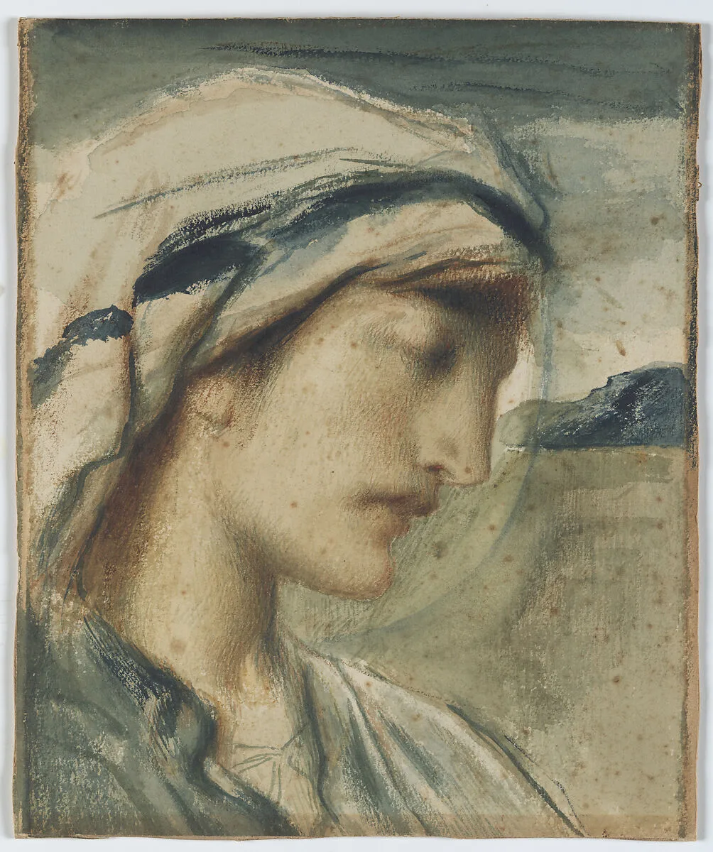 Figure with Head Scarf — Simeon Solomon