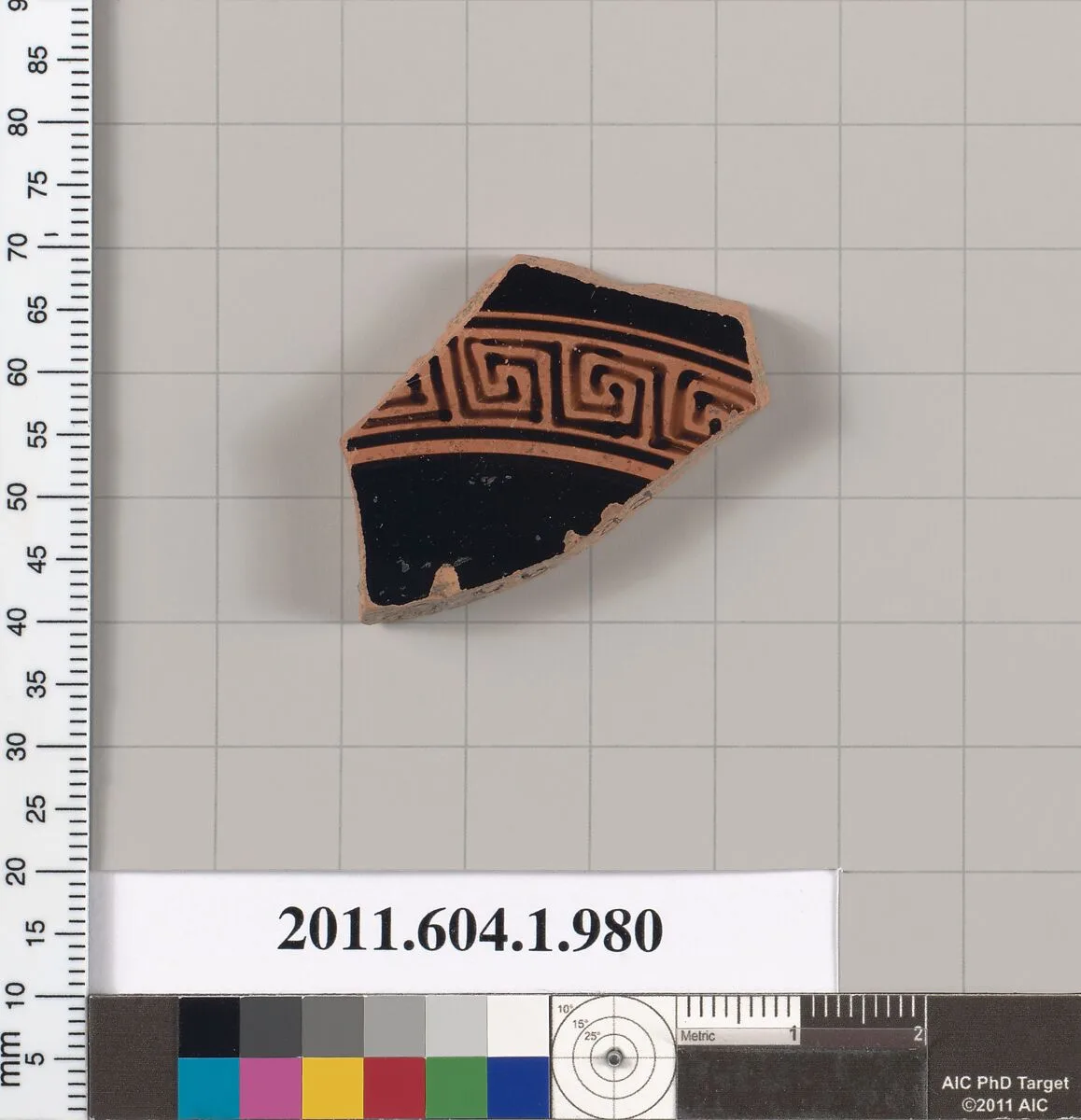 Terracotta fragment of a kylix (drinking cup) — Unknown