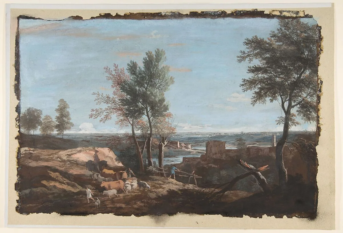 Extensive Pastoral Landscape — Marco Ricci