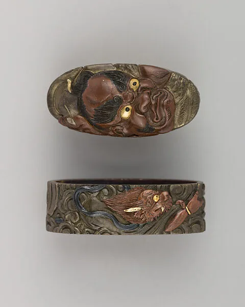 Sword-Hilt Collar and Pommel (Fuchigashira) — Unknown