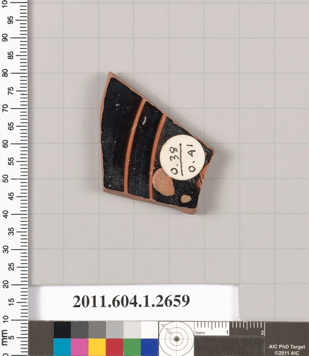 Terracotta fragment of a kylix (drinking cup) — Unknown