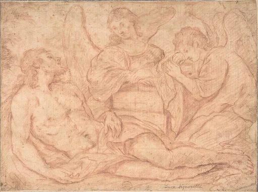 Dead Christ Mourned Over by Angels