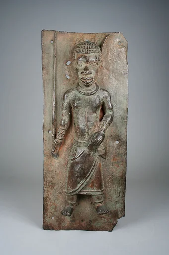Plaque: Court Official with Magical Staff