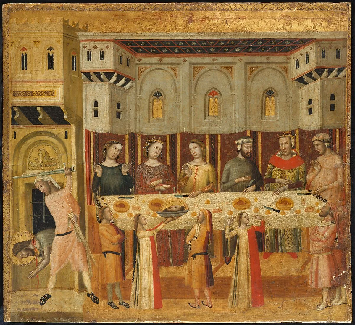 The Feast of Herod and the Beheading of the Baptist — Giovanni Baronzio