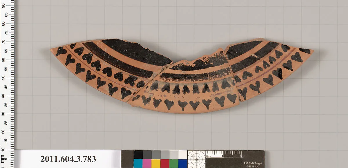 Terracotta fragment of a lid — Unknown