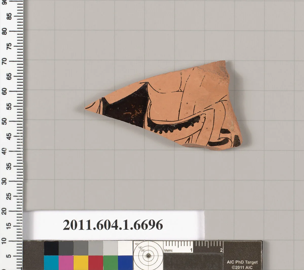 Terracotta fragment of a kylix (drinking cup) — Unknown