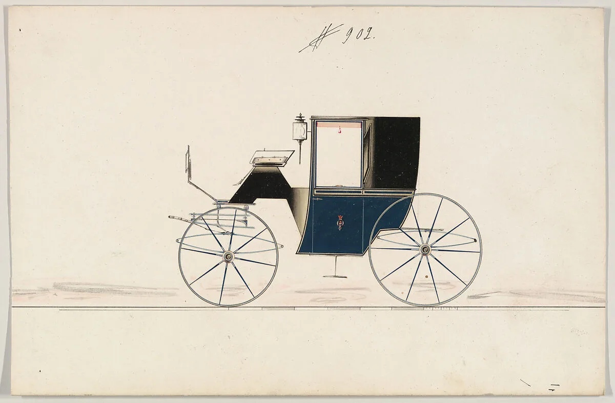 Design for Brougham, no. 902 — Brewster & Co.