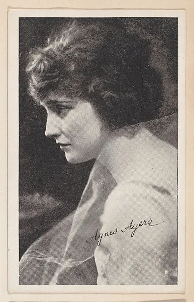 Agnes Ayers from Kromo Gravure "Leading Moving Picture Stars" (W623) — Kromo Gravure Photo Company, Detroit, Michigan