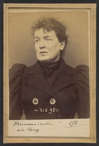 Herman. Caroline. 33 ans, née à Paris Vllle. Couturière. Disposition du Préfet (Anarchie). 21/3/94.