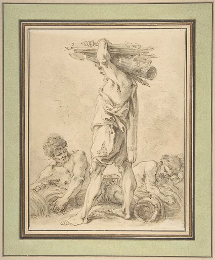 Standing Man Carrying Fasces and Arms