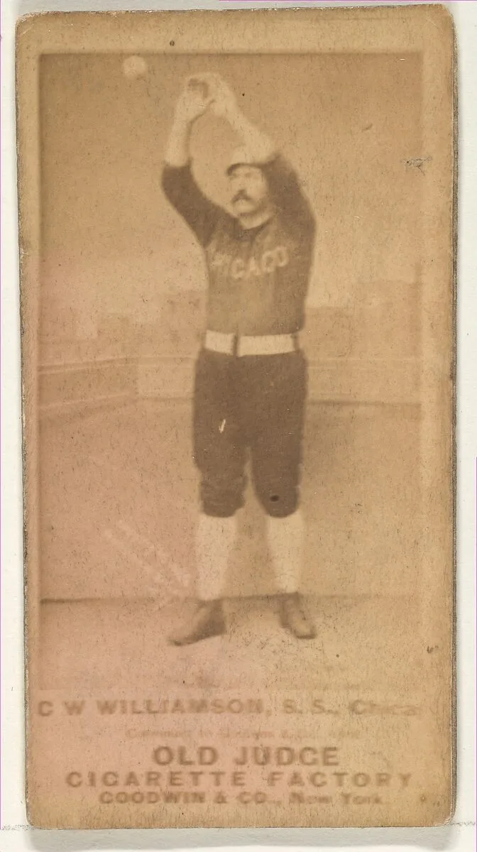 C W Williamson, Shortstop, Chicago, from the Old Judge series (N172) for Old Judge Cigarettes — Goodwin & Company