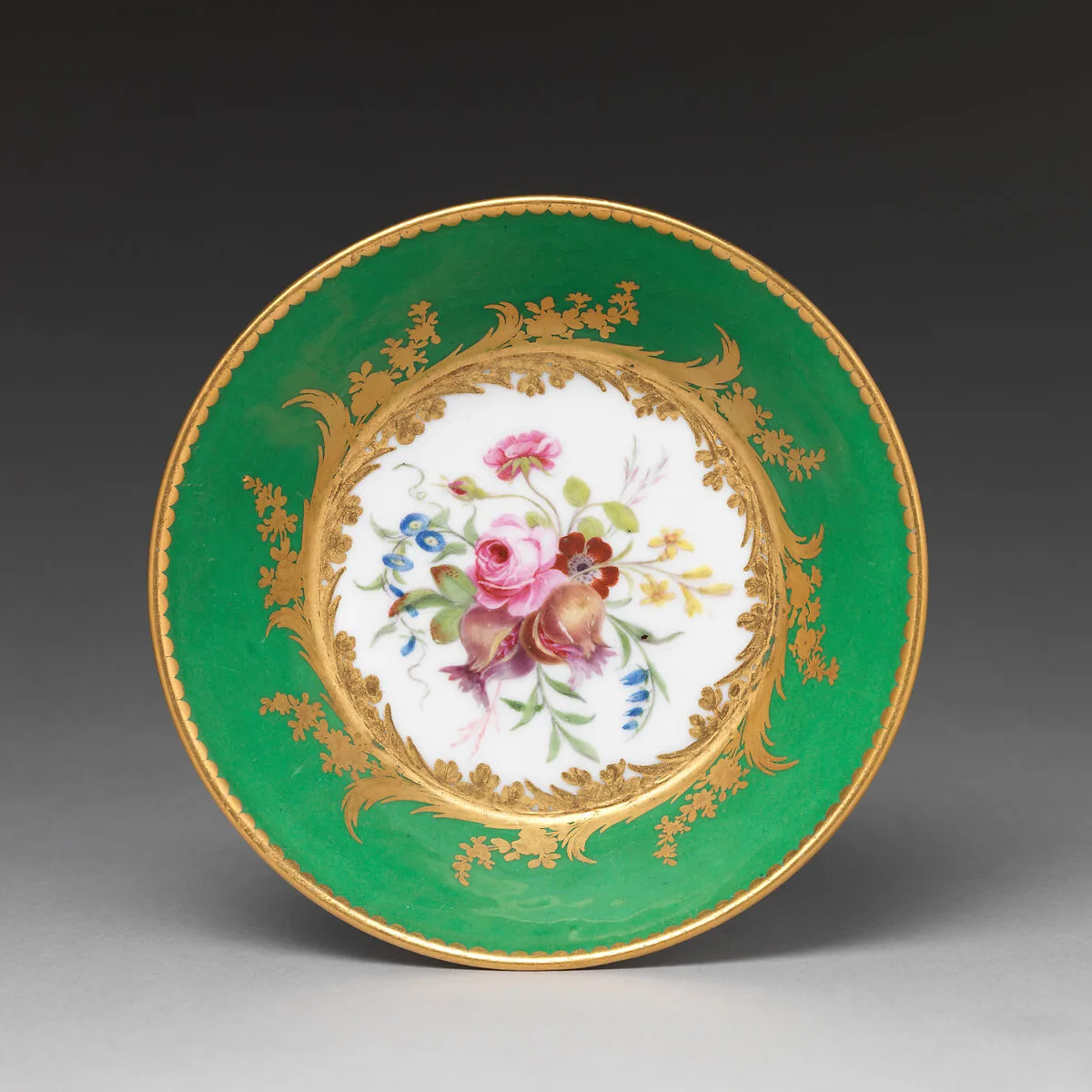 Saucer (one of nine) (part of a service) — Sèvres Manufactory|Cyprien-Julien Hirel de Choisy|Etienne-Gabriel Girard