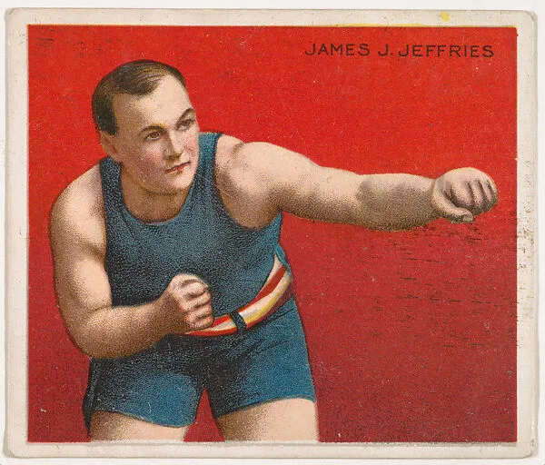 James J. Jeffries, Boxing, from Mecca & Hassan Champion Athlete and Prize Fighter collection, 1910 — Mecca Cigarettes