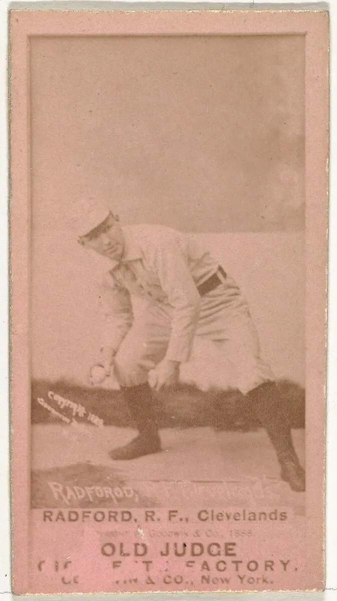 Paul Revere "Shorty" Radford, Right Field, Cleveland, from the Old Judge series (N172) for Old Judge Cigarettes — Goodwin & Company