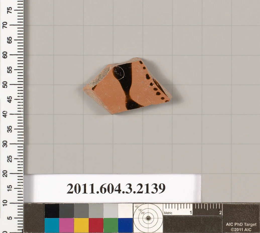 Terracotta fragment of a kylix (drinking cup) — Unknown