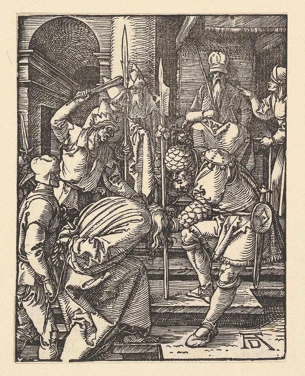 Christ before Annas, from "The Small Passion" — Albrecht Dürer