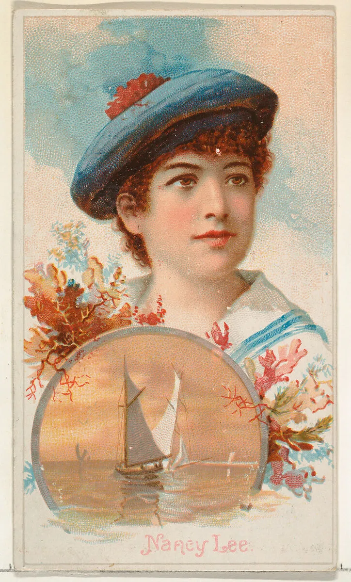 Nancy Lee, from the Illustrated Songs series (N116) issued by W. Duke, Sons & Co. to promote Honest Long Cut Tobacco — W. Duke, Sons & Co.|American Tobacco Company|George S. Harris & Sons