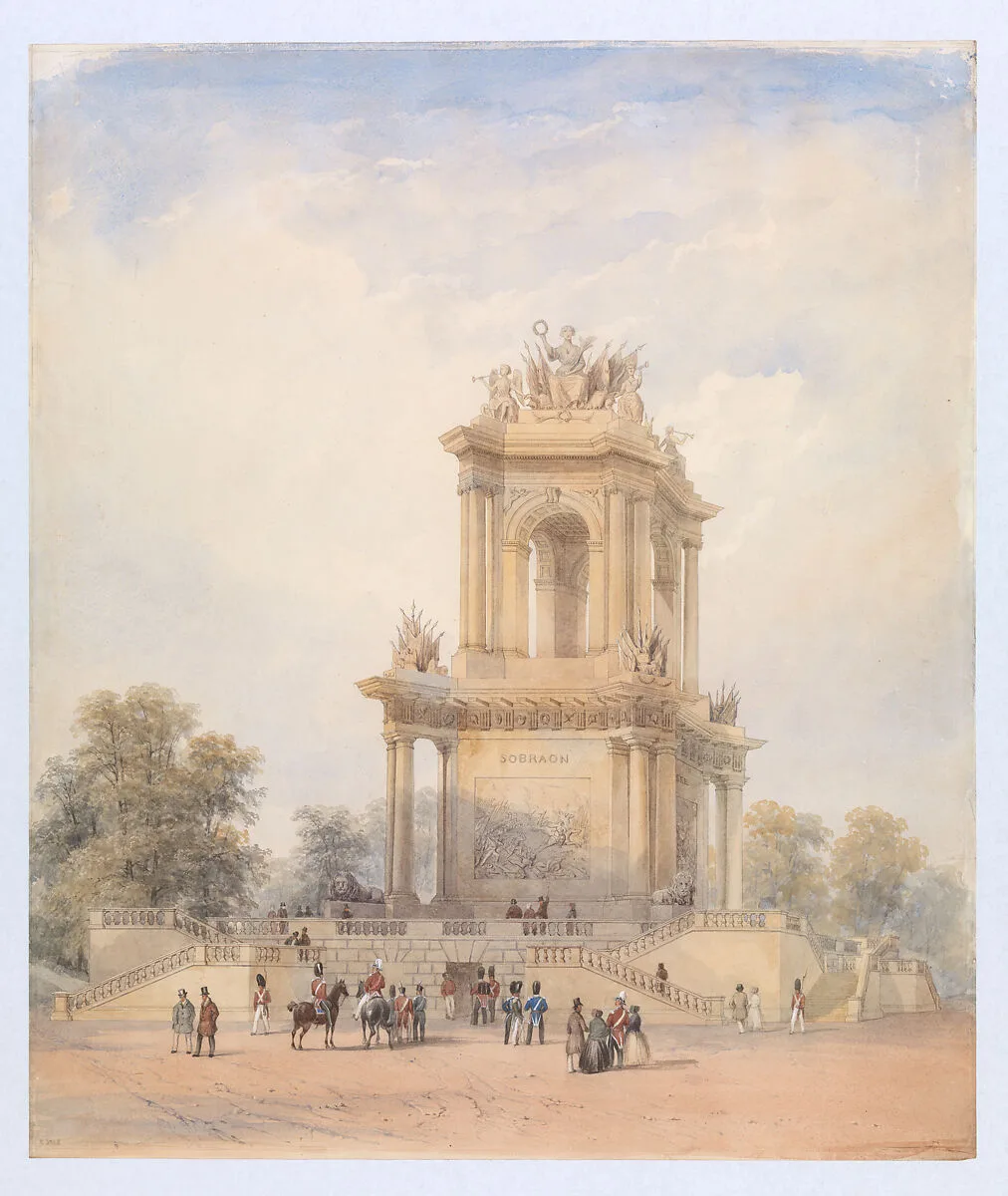 Design for a Monument to the First Punjab War, 1845-46 — Anonymous, British, 19th century